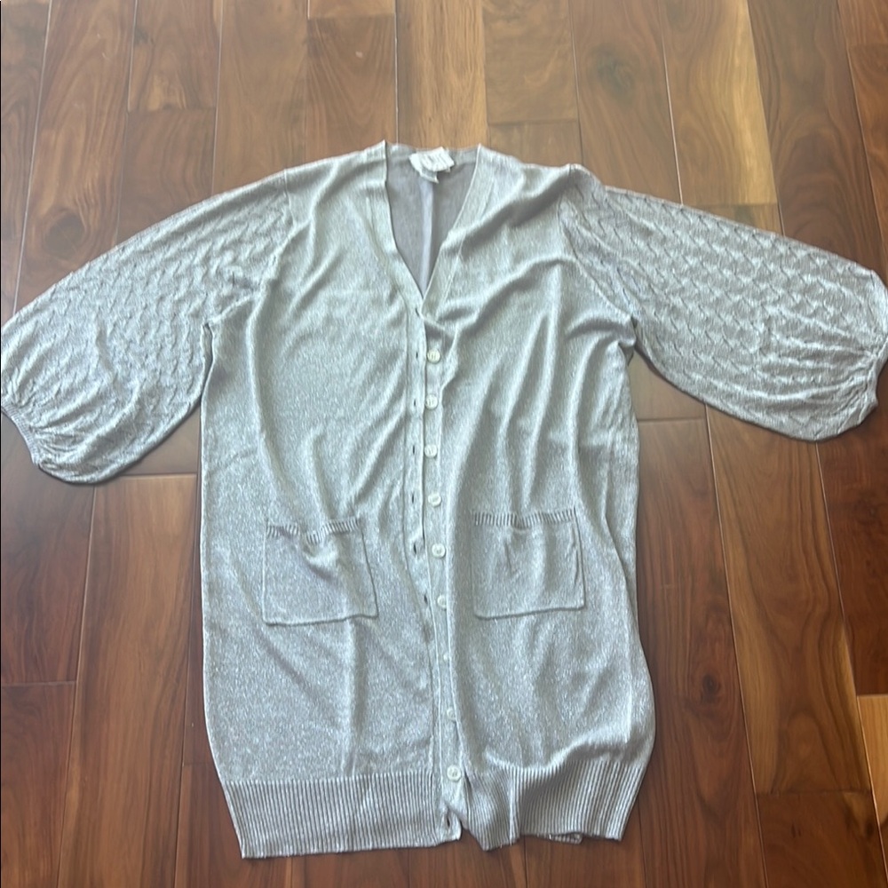 Elegant Silver Women's cardigan
